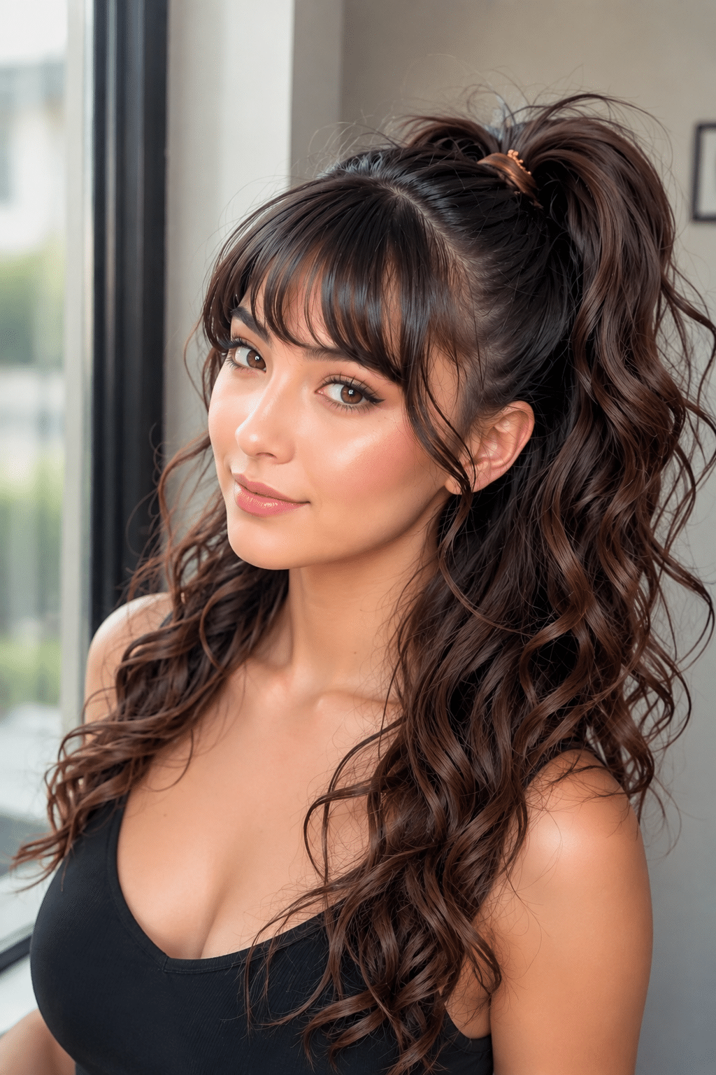 High Ponytail With Curls for Effortless Volume and Everyday Glam 3 high ponytail with curls