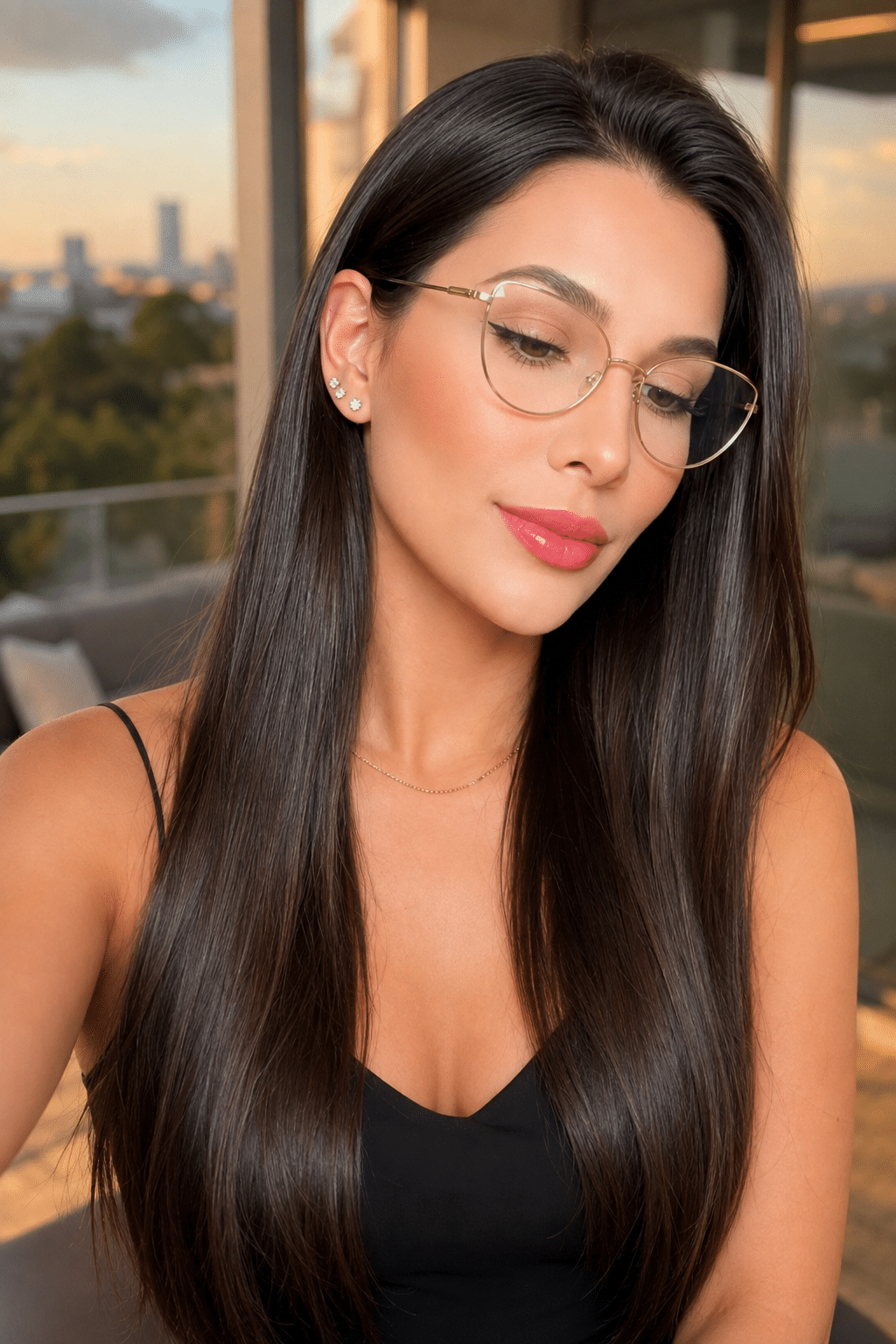 Sleek Long Brunette Hair: 8 Ways to Keep It Polished Every Day 3 Sleek Long Brunette Hair