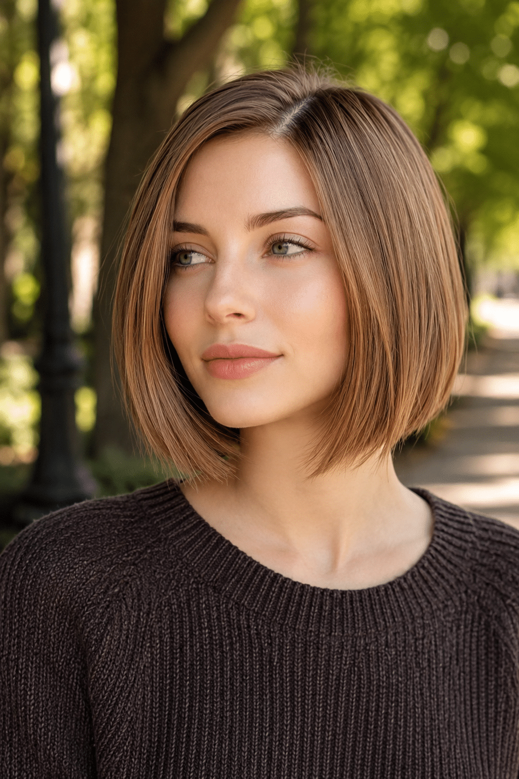 Chic Bob Hair Inspiration: Sleek Brunette Bob Ideas for a Timeless Look 2 Chic Bob Hair Inspiration