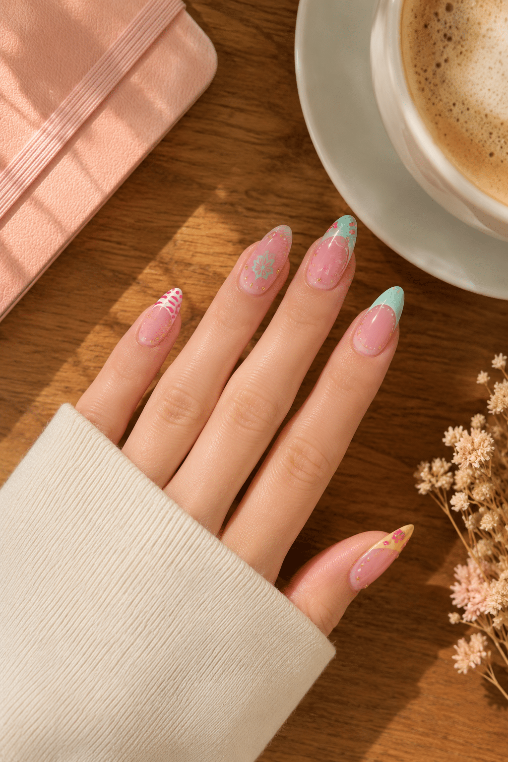 Pastel Macaron Nails: Sweet Spring Manicure Inspiration 3 Pastel macaron nails