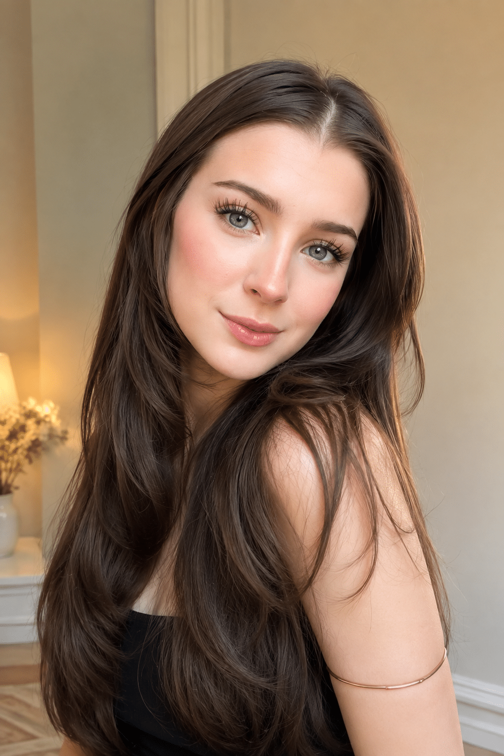 Soft Brunette Layers for Silky Movement and Effortless Volume 3 soft brunette layers