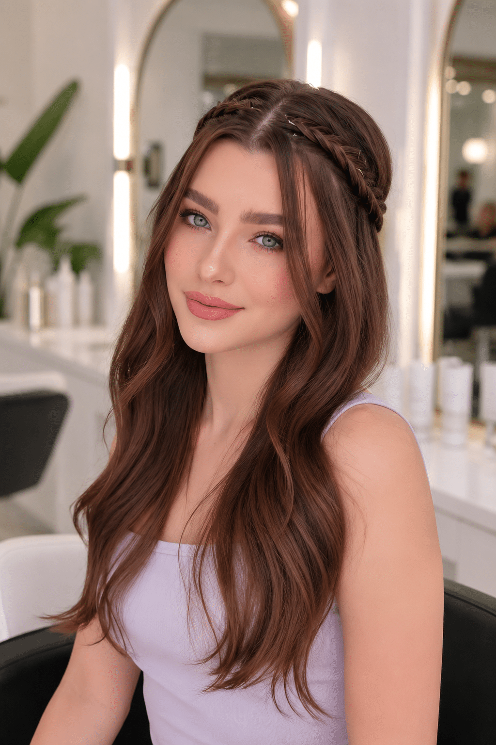Romantic Braided Waves Hair Inspiration: Soft, Feminine Hairstyle Ideas 3 Braided Waves Hair Inspiration