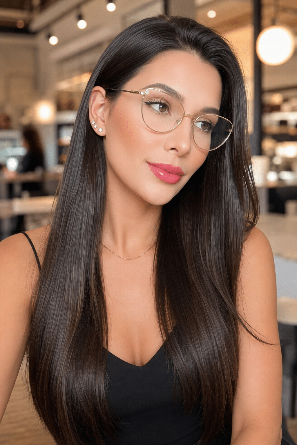 Sleek Long Brunette Hair: 8 Ways to Keep It Polished Every Day 2 Sleek Long Brunette Hair