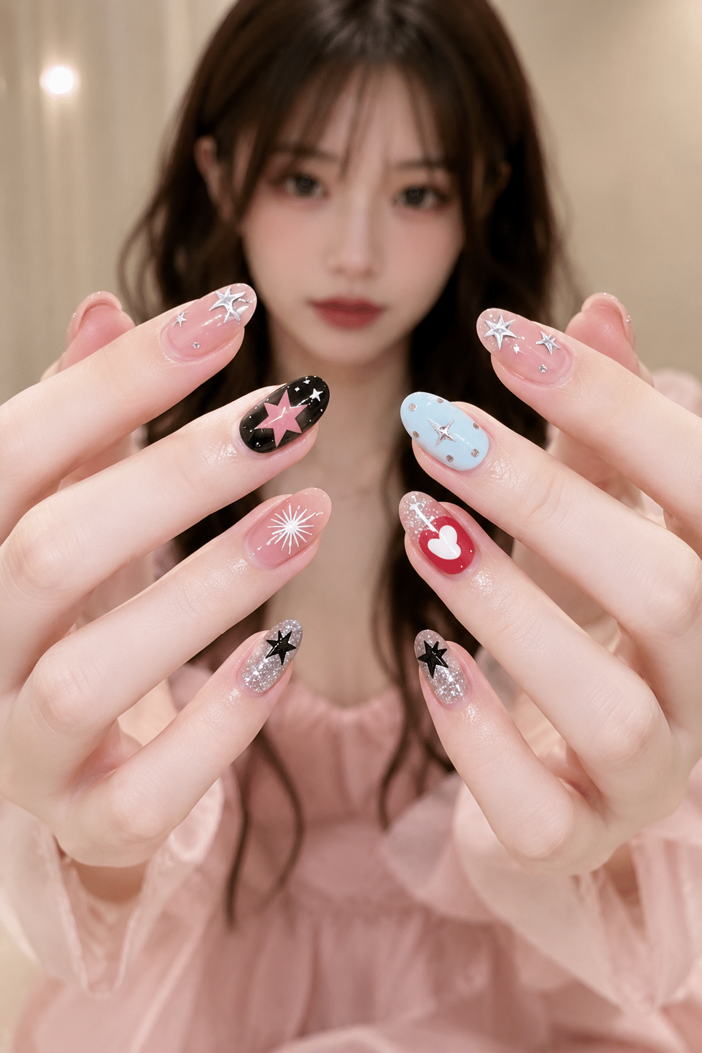 Dreamy Starry Nail Ideas: Celestial, Romantic & Sparkling Nail Inspiration 2 Dreamy Starry Nail Ideas