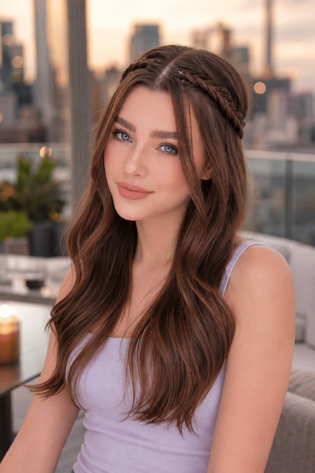 Romantic Braided Waves Hair Inspiration: Soft, Feminine Hairstyle Ideas 2 Braided Waves Hair Inspiration