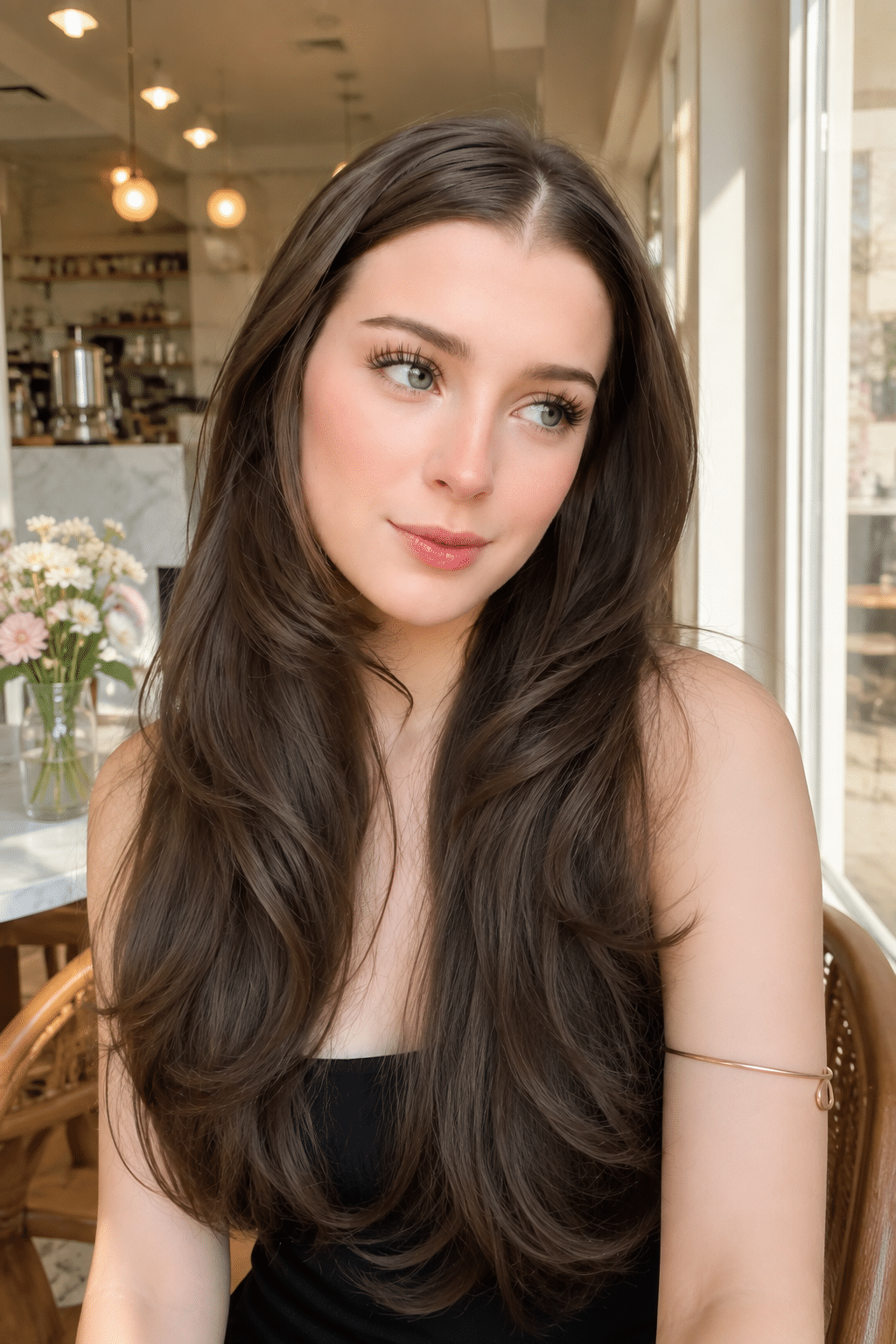 soft brunette layers