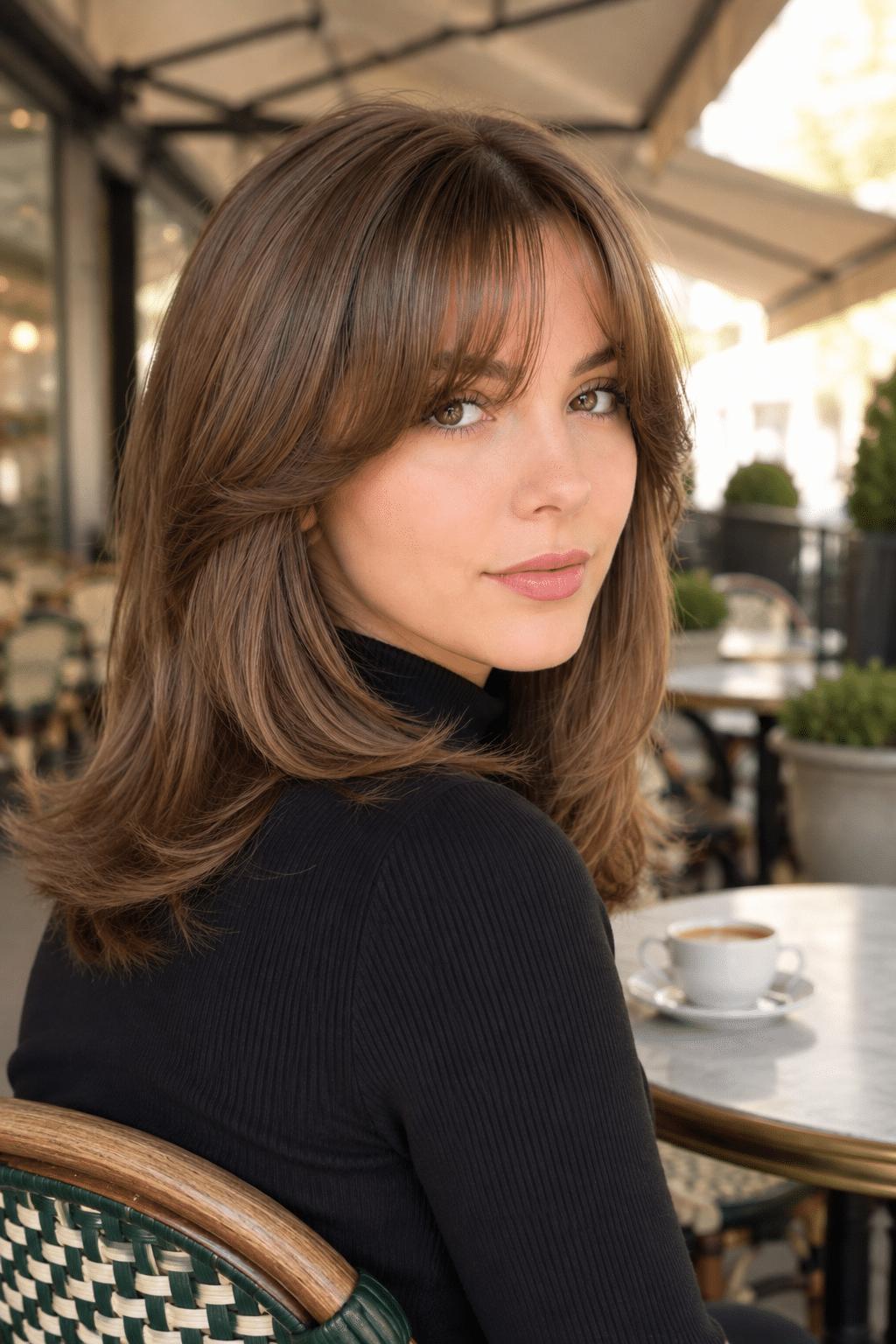 Chic Layered Bob Ideas for Soft Volume and Face-Framing Style 2 chic layered bob ideas