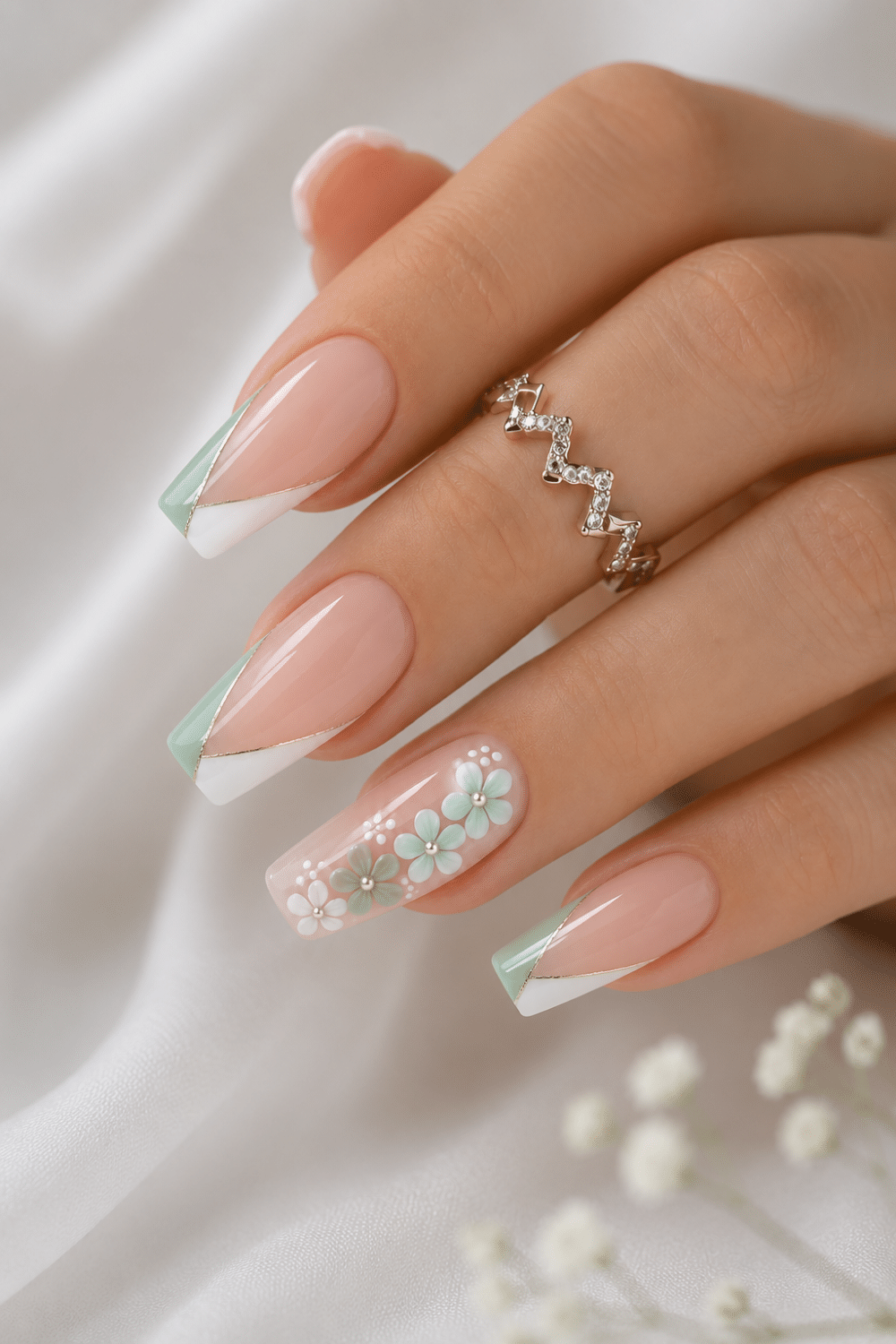Mint Blossom Mani
