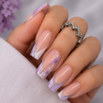 Lilac Petal French Tips