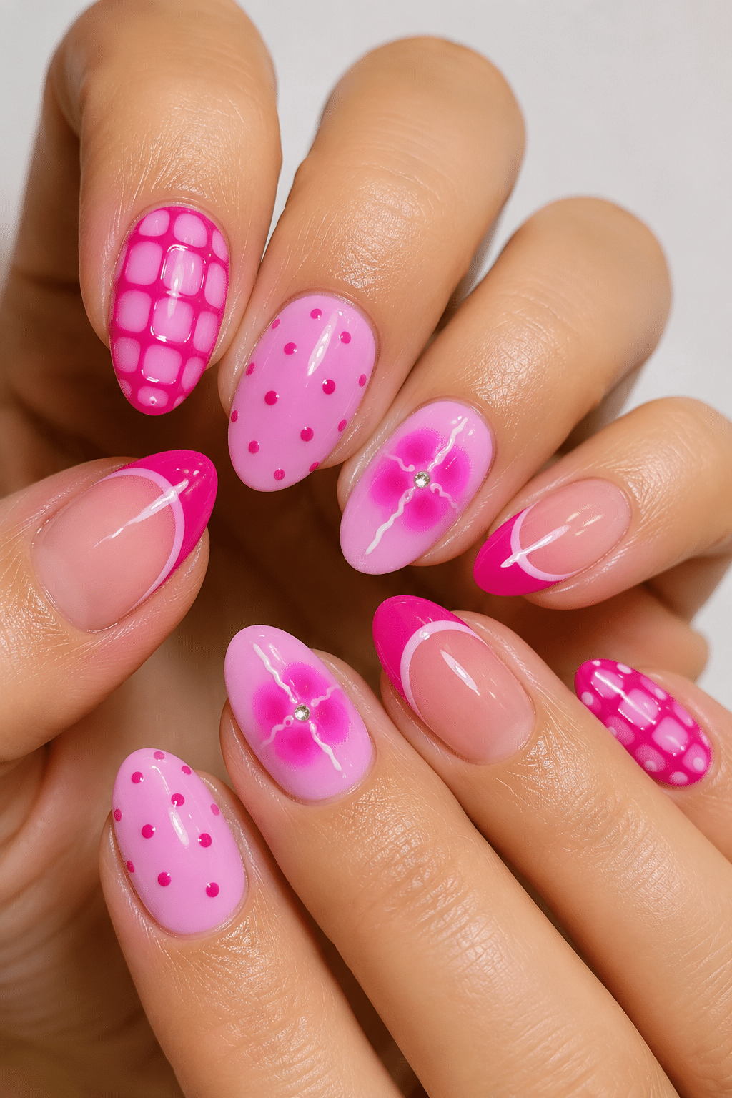 Hot Pink Nail Ideas: Playful, Chic Designs to Brighten Your Manicure 3 Hot Pink Nail Ideas