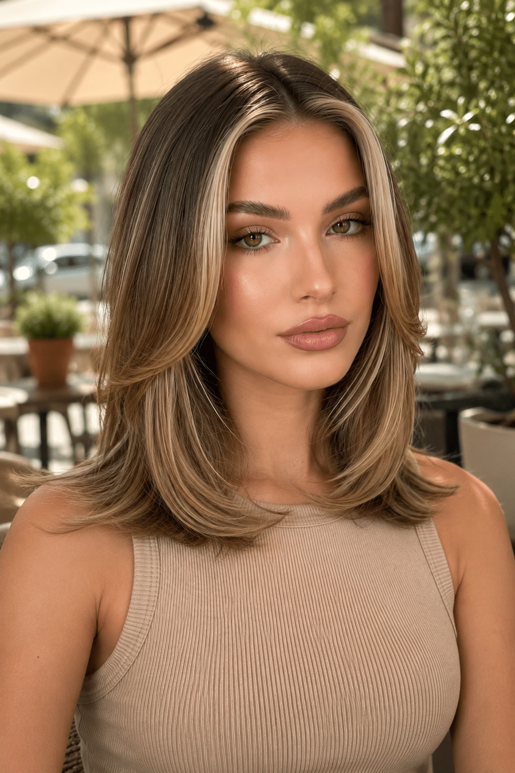 Face-Framing Layered Hair