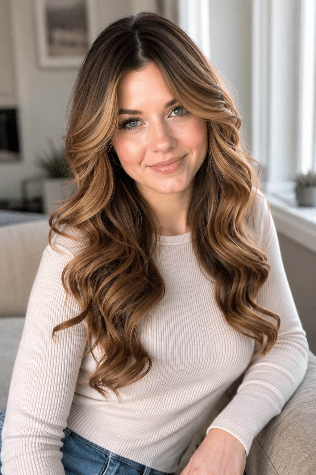 Soft Balayage Waves With Face-Framing Layers for Everyday Glam 3 soft balayage waves